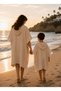 Organic 100% Cotton Muslin Hooded Beach Kids Baby Poncho Bathrobe Bath Towel for Ages 9 and Adults - 4
