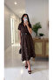 Passit Coffee Processing Detailed Belted Dress - 3
