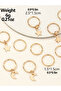 Pack of 10 - Gold Star and Moon Hair Jewelry - 5