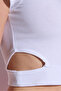 Crew Neck Short Sleeve Crop T-Shirt - 4