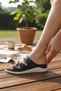 7350 Orthopedic Sole Comfortable Fit Women's Slippers - Comfortable Anatomical Slippers with Adjustable Buckle - 4