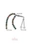 Certified 8 mm Bloodstone Lotus Flower Steel Tassel Natural Stone Prayer Beads - 2