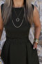 Khaki Halter Neck Belted Flared Dress - 5