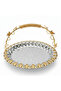 Germax Luxury Silver & Gold Round Serving Tray with Handles – 30 cm