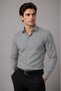 Men's Slim Fit Shirt Long Sleeve Classic Stylish Office Casual Cotton Satin Blend