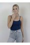 Women's Strappy Bodysuit 3-Pack Basic Thin Strappy Flexible Daily Top - 2
