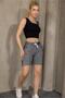 Women's Thin Striped Mini Shorts Comfortable Fit Waterway Fabric Casual Shorts - 6