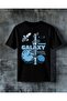 تي شيرت مطبوع عليه شعار galaxy space satellite مقاس كبير