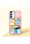 Pink Silicone Case with Shock-Absorbing Camera Protection Compatible with Samsung Galaxy S22
