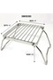 Portable Folding Camping Grill Rack Stainless Steel Outdoor BBQ Stand - 4