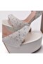 Platform Heel Shoes, Crystal Embellished Platform Shoes, Crystal Embellished Genuine Leather Bridal Shoes - 2