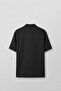 Men's Relaxed Fit Open Collar Short Sleeve Tencel Shirt Black - 2