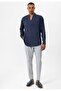 V-Neck Long Sleeve Men's Shirt - 6