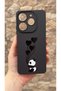 Tecno Spark 10 Pro Compatible Hearted Panda Patterned Silicone Shock Absorbing Rubber Case - 2