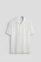 Men's Relaxed Fit Open Collar Short Sleeve Tencel Shirt White