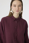Buttoned Embroidery Detailed Flowing Burgundy Suit 1808 - 2