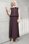 Plum Zippered Vest and Bady Skirt Three-Piece Set