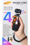 Pocket 4 Pro 4K Action Camera - 128GB Card Included - 3500mAh Battery - 4