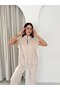 Women's Baggy Pants and Zippered Ribbed Vest Set (Street Style) - 5
