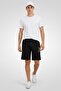 Men Graphic Print Basic Shorts, Black - 2