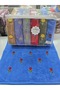 6 Pieces of Embroidered Cotton 50X90 cm Hand and Face Towels