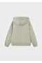 Boy's Hooded Sweatshirt Green 6424 - 4