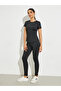 Black Round Neck T-Shirt and Leggings Co-Ords - 3