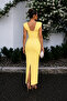 Pearl Detailed Midi Evening Dress Graduation Dress - 3