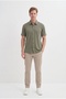 Men's Short Sleeve Shirt 24260 Khaki - 3