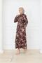 Flower-Patterned Belt-Detail Winter Tunic Dress - 8