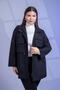 Women's Plus Size Trench Coat with Pocket Detail