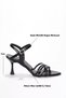 Women's Black Metallic Patent Leather 7cm Thin Heeled Evening Dress Shoes Fs45My01A - 4