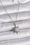 316L Steel Silver Color Chain Zircon Stone Sun Model Women's Ring 5886 - Miyng9921-3141