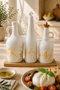 Glass Large Size Salad Oil Container Set with 3 Wooden Stands 1500 ml – 1000 ml - 3