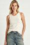 3-Pack Sleeveless Viscose Blouse Lrn0051 Black Brown Ecru - 2