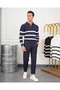 High Quality Zipper Detailed Patterned Knitwear - 2