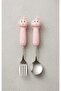 Cute Figured Premium Children's Bpa Free Stainless Steel Fork and Spoon Set 24+ Months - 2