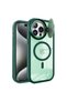 Apple iPhone 14 Pro Max Case Telescope Lens Magsafe Silicone Cover - Dark Green - 2