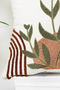 2-Piece Throw Pillow Cover with Punch Embroidery - 45X45 White Textured Fabric - Bohemian Pattern - 7