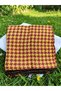 Onlie Craft Unisex Cotton Traditional Pashmina - Orange and Red Checkered Authentic Shawl / Scarf - 6