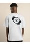 Men's Printed T-Shirt Short Sleeve Crew Neck Regular Fit Comfortable Fit Casual T-Shirt - White Mariposa - 2