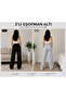 2-Piece Wide Leg Sweatpants Black Gray Daily Use - 3