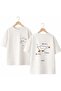 I Will Bite You Back and Front Chest Printed 100% Cotton Oversize Loose Regular Fit Crew Neck T-Shirt