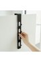Metal Door Hanger Multi-Purpose Organizer Hanger Coat Bag Towel Hanger Black - 5
