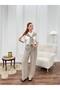 Women's Two-Piece Set Casual Trousers Set with Shawl Detail Summer Comfortable Combination - 4