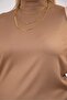 Women's Plus Size Ribbed Turtleneck Women's Blouse - 8