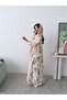 عباية لَنْن مع ظهر مطرز طراز mwt781 - 3