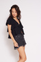 Firfirli Peleri̇n Top Black - 3