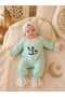 Elif Harfi Designed Baby Girl Jumpsuit and Hat Set |   Arabic Script Hospital Release-Religious Design Lace Premium Jumpsuit