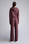 G5312Axbn277 Burgundy Straight Fit Modal Sports Pants - 6